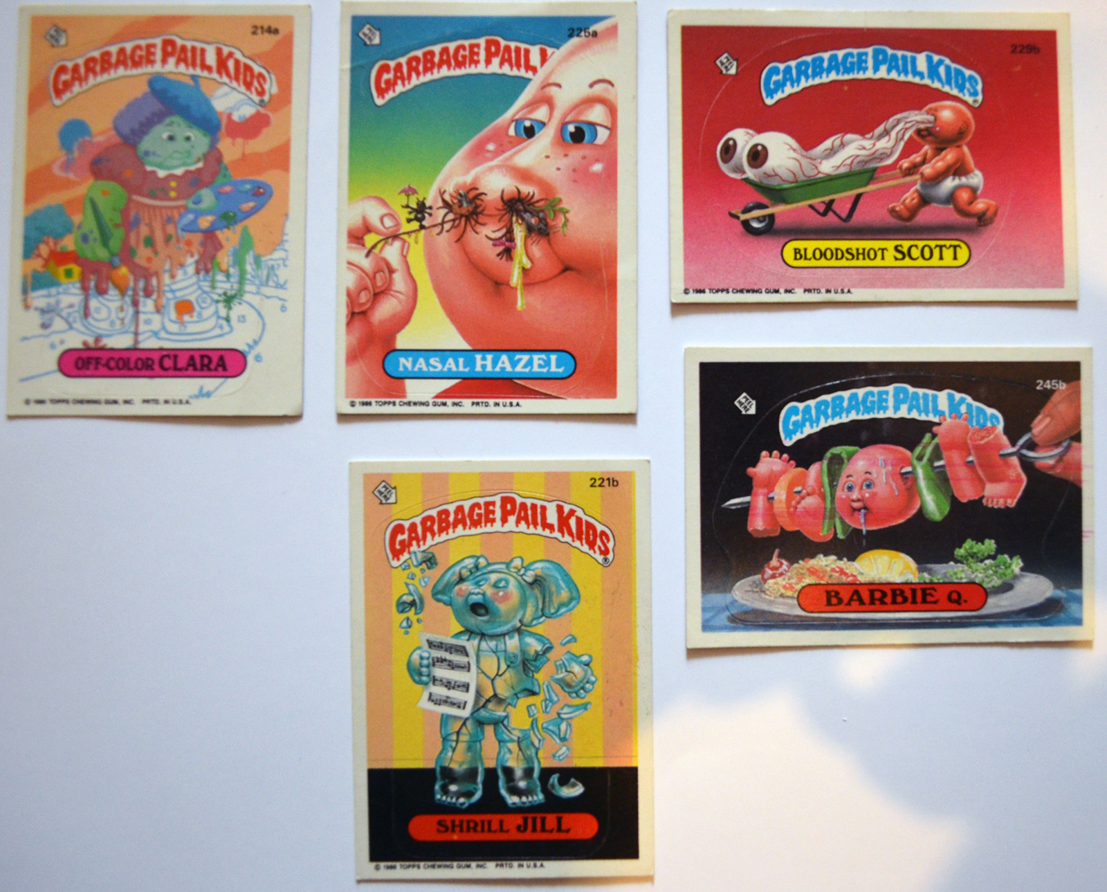 Colectie Garbage Pail Kids Abtibilde