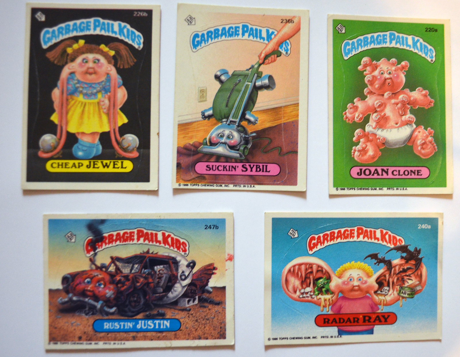 Colectie Garbage Pail Kids Abtibilde