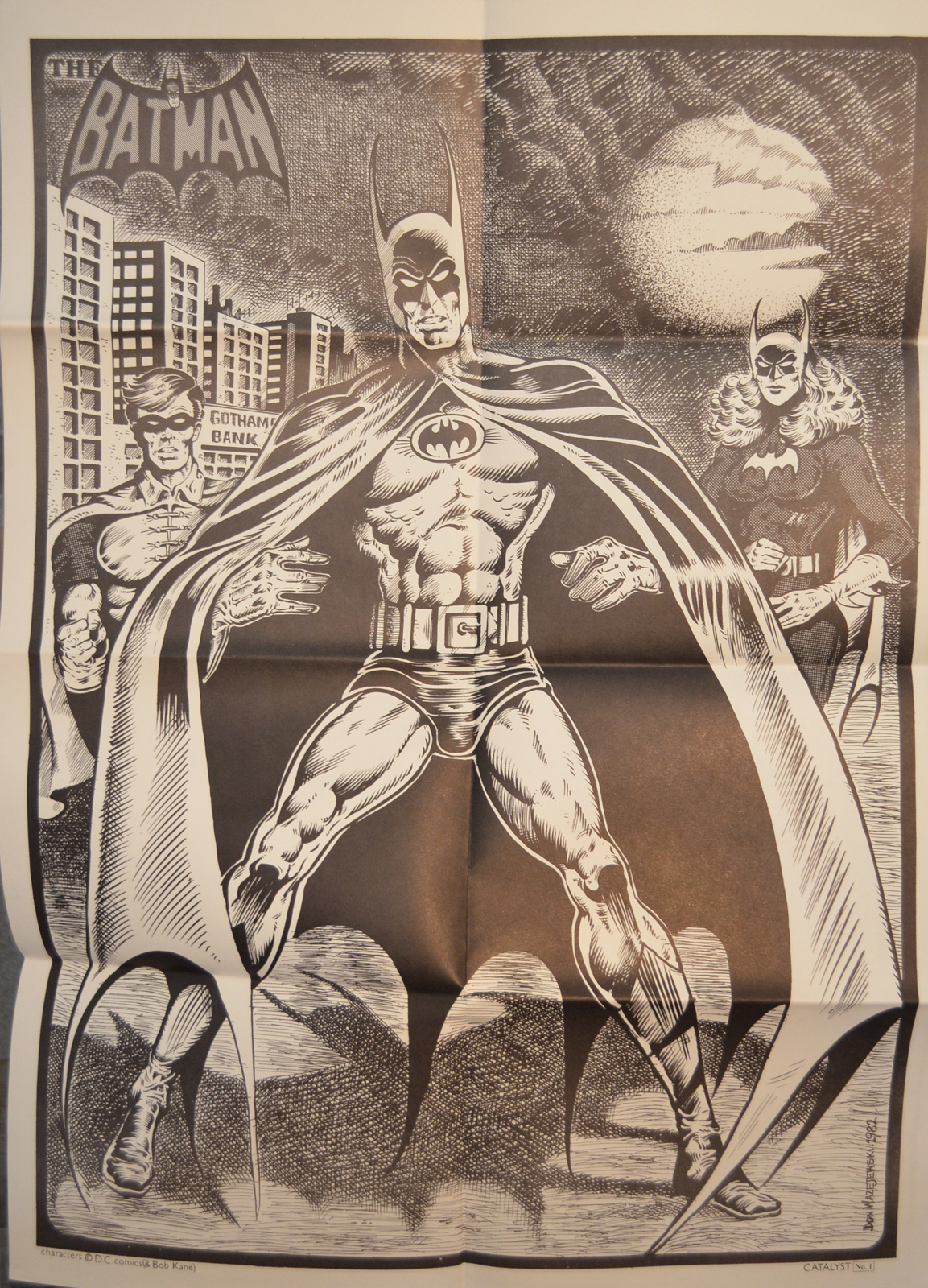 Poster Batman Catalyst vechi vintage