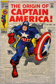Captain America 109 originea benzi desenate vechi Romania