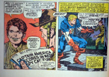 Captain America 109 originea benzi desenate vechi Romania