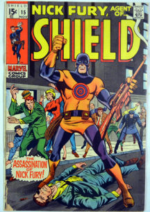 Nick Fury Shield benzi desenate marvel vechi