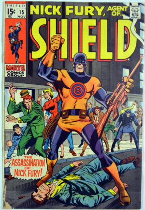 Nick Fury Shield benzi desenate marvel vechi