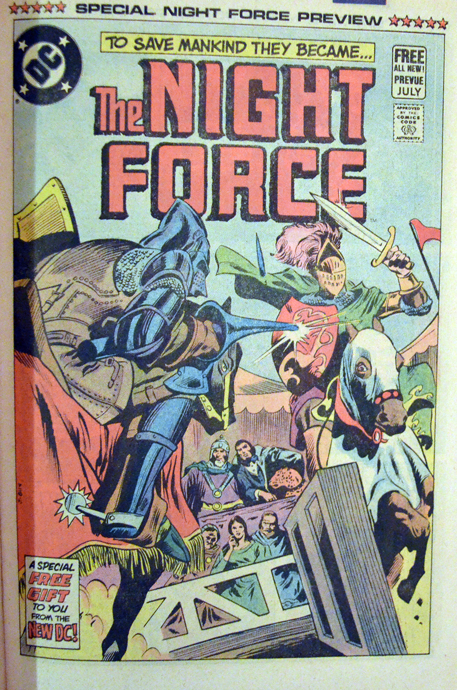 New Teen Titan Night Force benzi desenate DC Comics