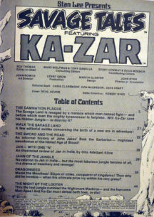 Savege Tales 6 (Ka-Zar! Cover pictat Neal Adams!) - Image 2