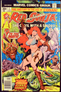 Red Sonja serie benzi desenate sexy conan