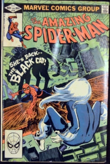 Black Cat spider-man benzi desenate marvel vechi