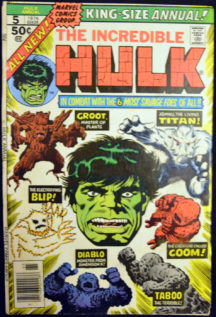 Incredible Hulk Groot Blip Goom Taboo Diablo