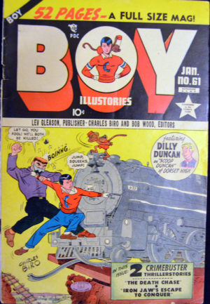 Boy Comics Gold Age Hitler benzi desenate vechi