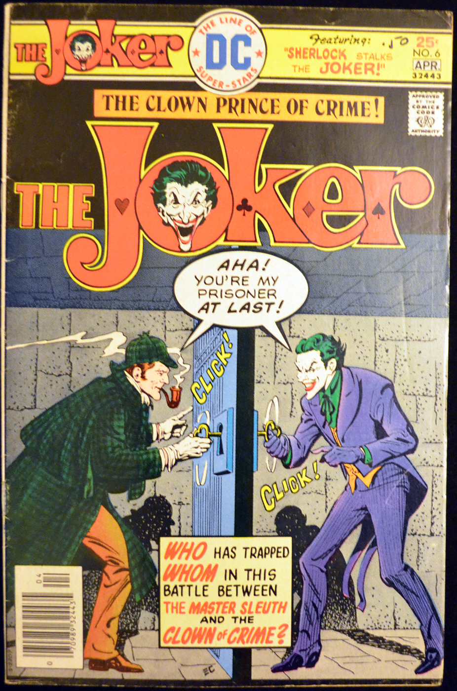 Joker cu Sherlock Holmes benzi desenate vechi