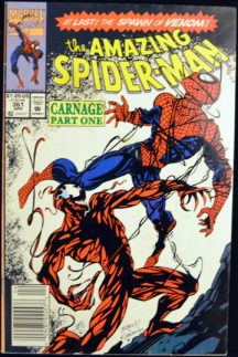 Primul carnage aparitie origine benzi desenate vechi Spider-Man