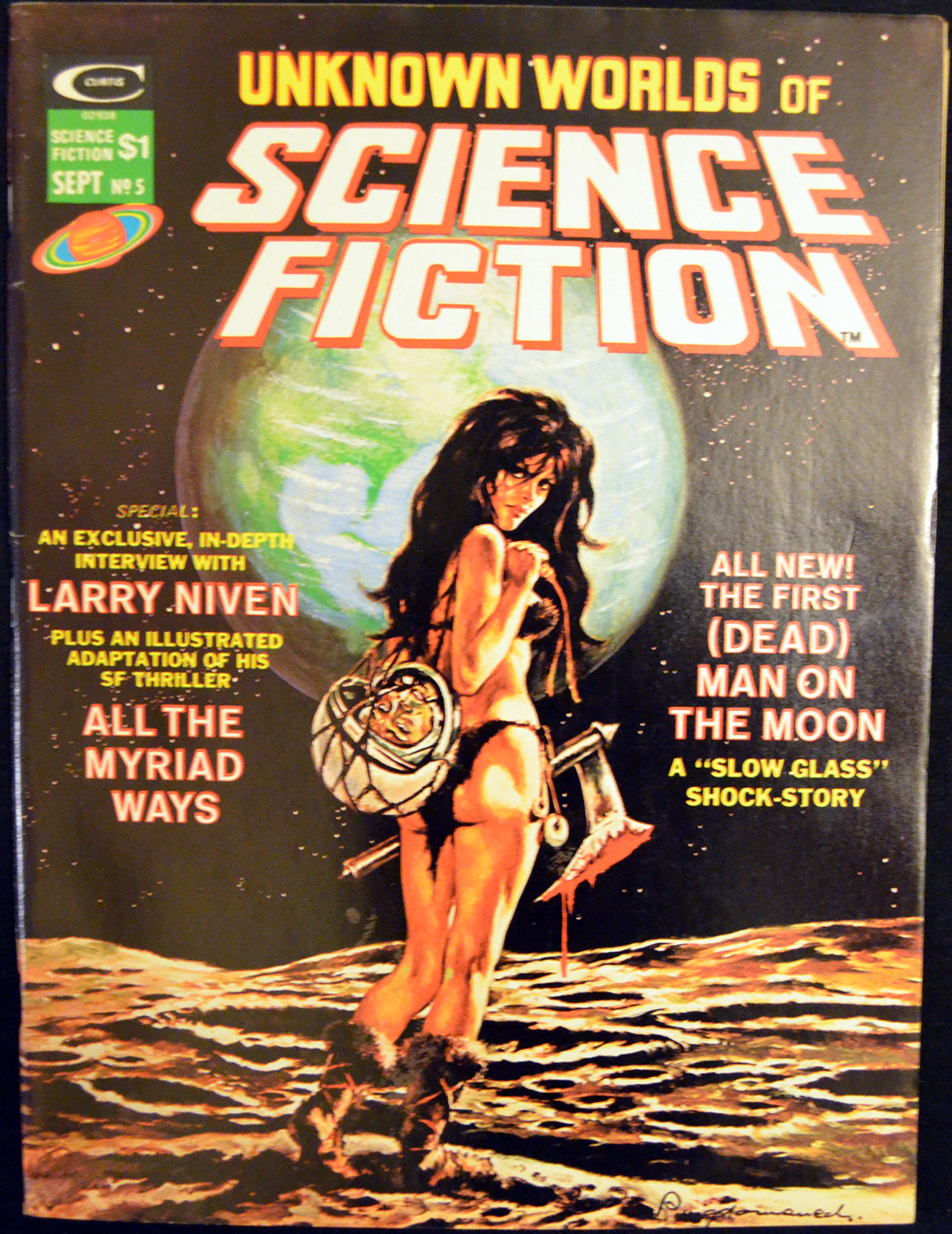 UNKNOWN WORLDS OF SCIENCE FICTION curtis magazine