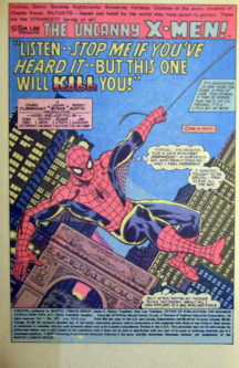 Uncanny X-Men Spider-Man Marvel comic vechi