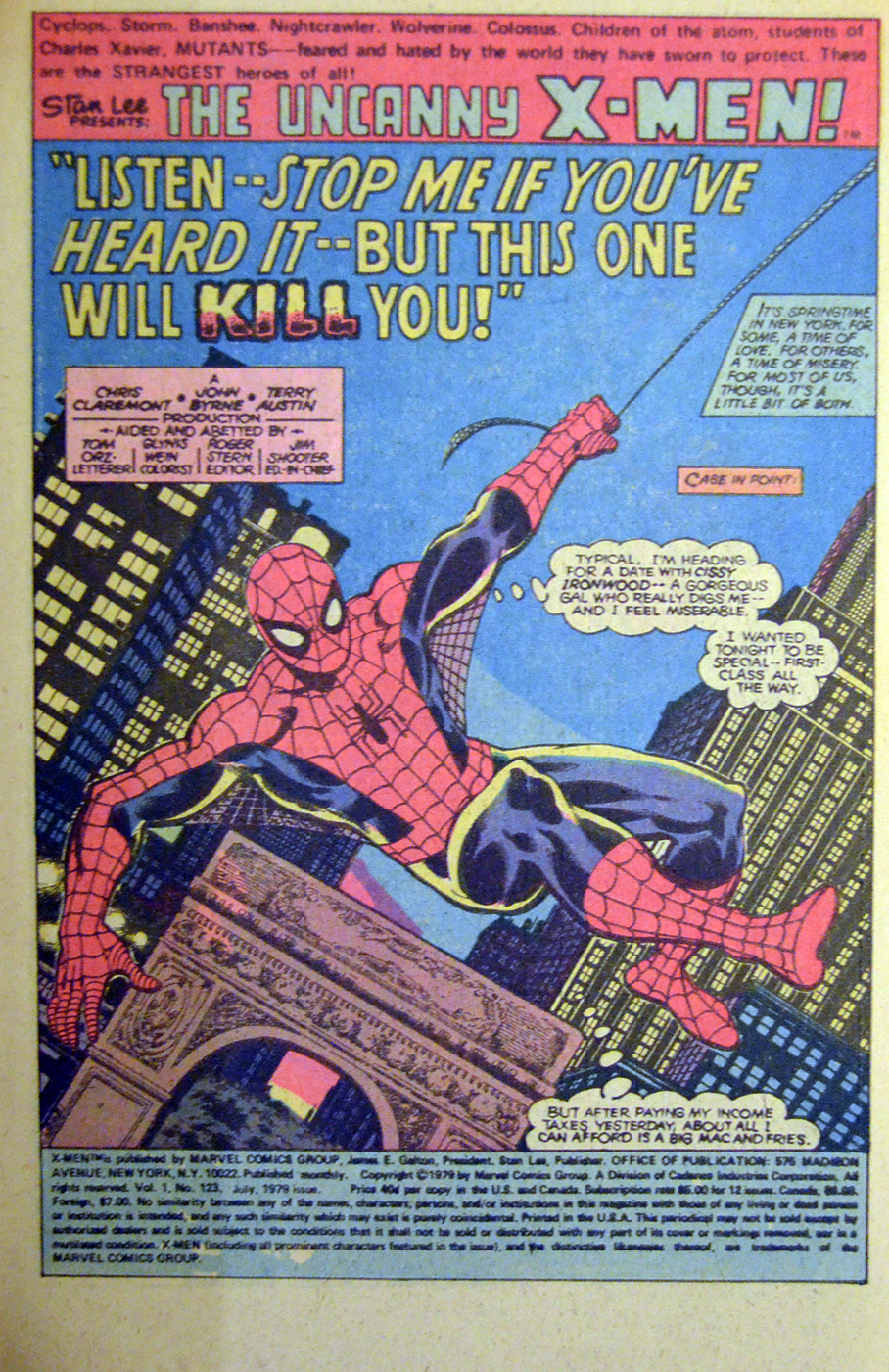 Uncanny X-Men Spider-Man Marvel comic vechi
