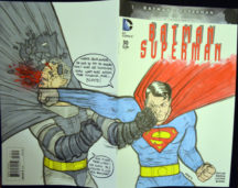 Arta originala Batman Superman arta originala