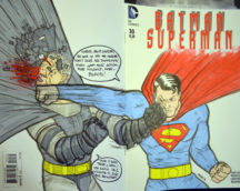 Arta originala Batman Superman arta originala