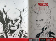 Amazing X-Men arta originala Ene Mihai