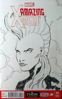 Amazing X-Men arta originala Ene Mihai