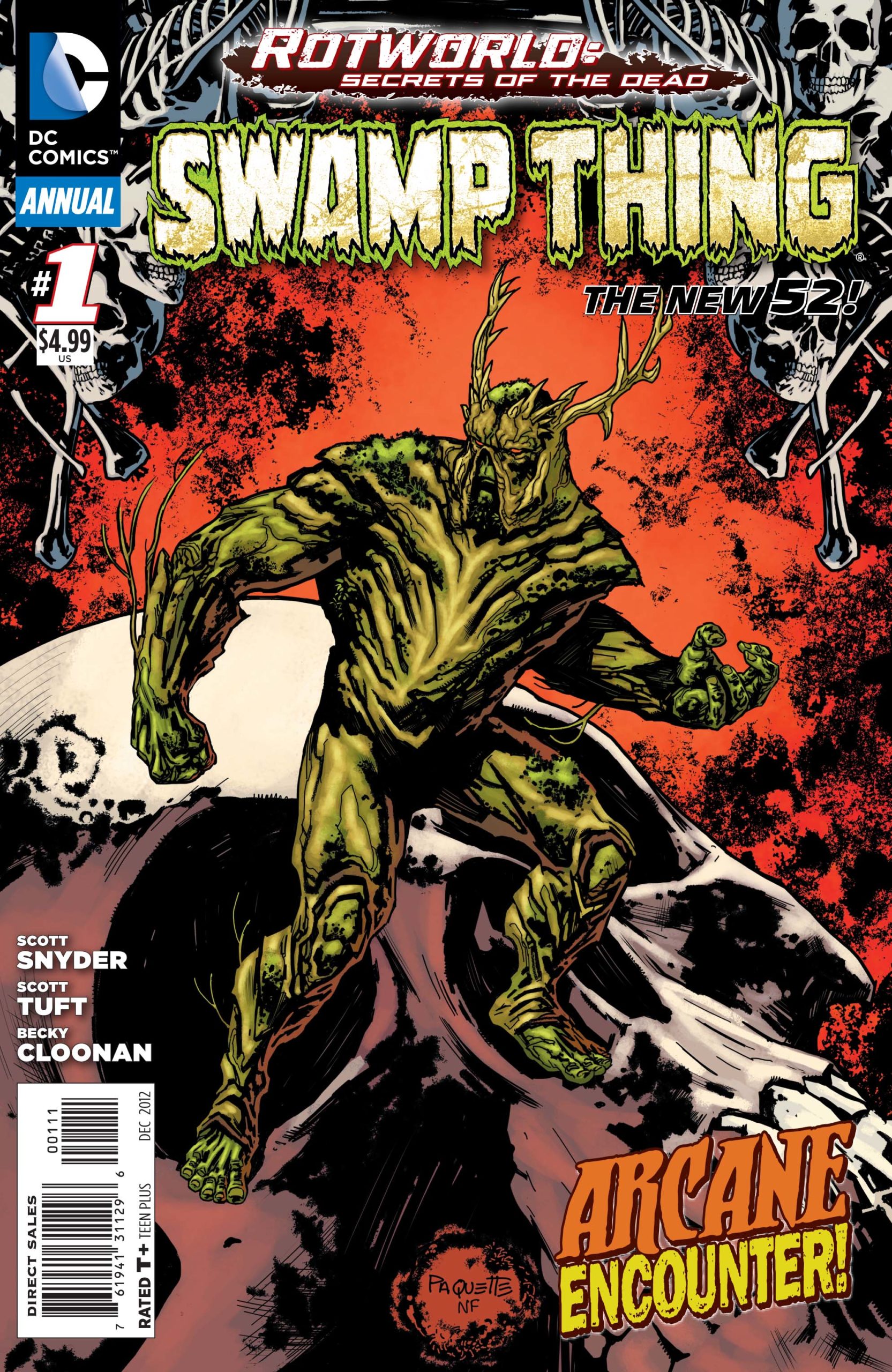 Swamp Thing New 52 annual revista gigant mare