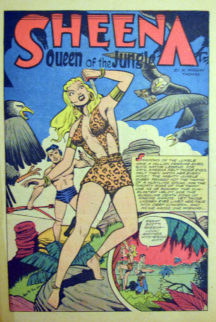 Sheena Jumbo Comics benzi desenate gold age