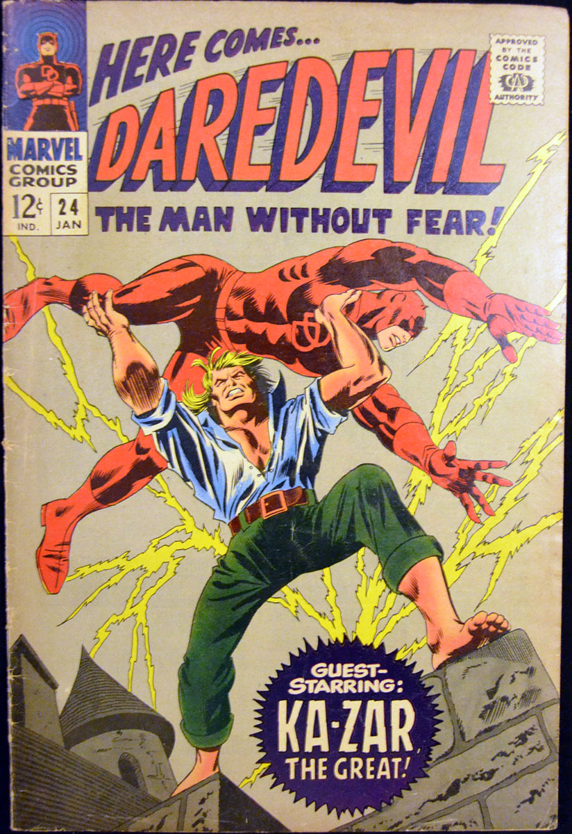 Marvel Ka-zar daredevil comics benzi desenate vechi Silve Age