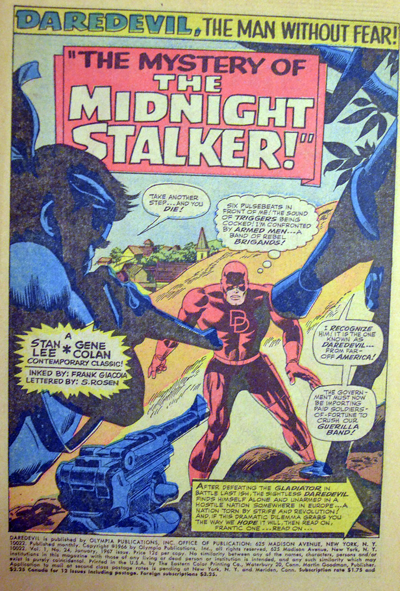 Marvel Ka-zar daredevil comics benzi desenate vechi Silve Age