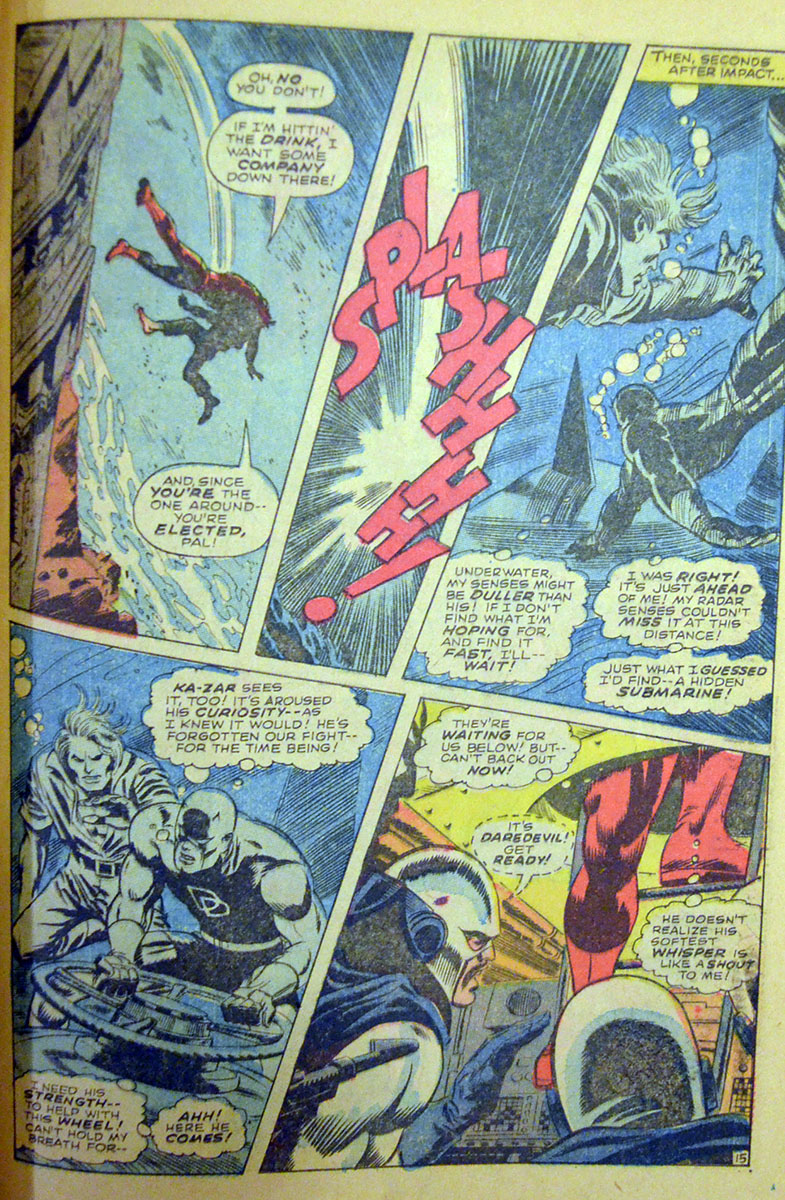 Marvel Ka-zar daredevil comics benzi desenate vechi Silve Age