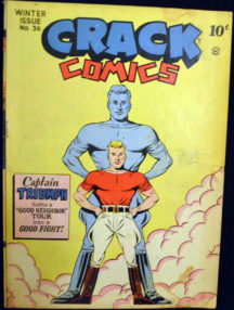 Captain Triumph al doilea razboi mondial Crack Comics Golden Age