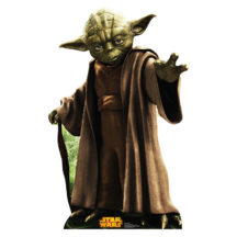Yoda star wars cardboard carton marime reala