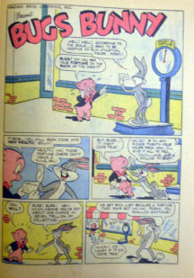 Porky Pig Bugs Bunny benzi desenate vechi