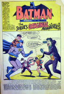 Batman Joker benzi desenate vechi dc comics