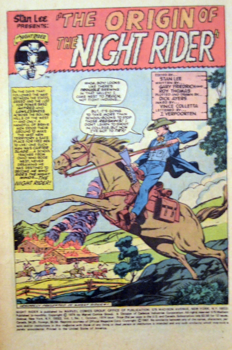 Night Rider benzi desenate Stan Lee