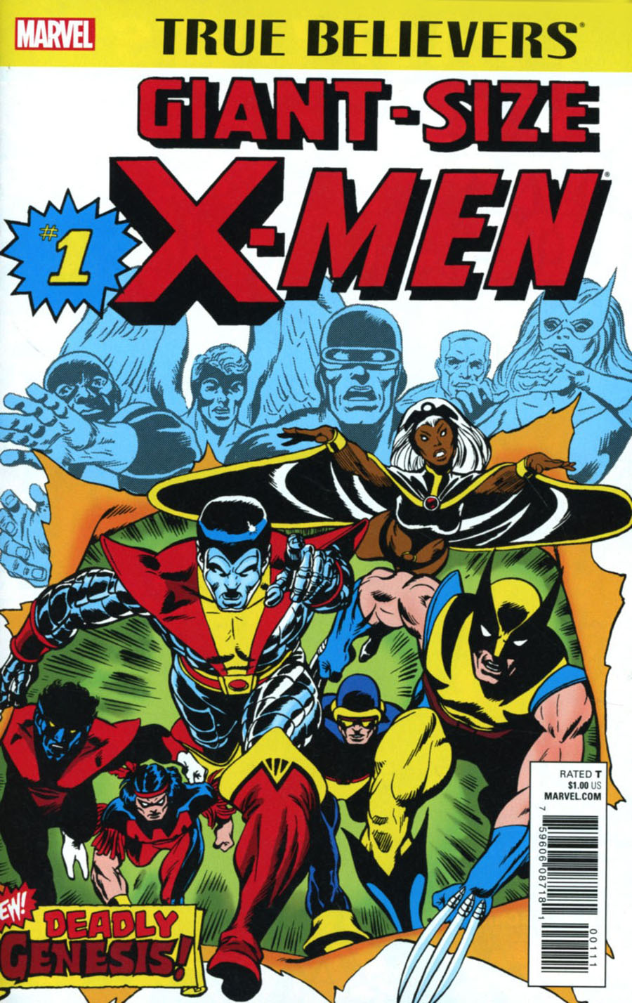 True Believers Giant-size X-Men benzi desenate noi vechi
