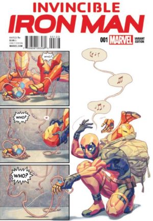 Iron man Deadpool benzi desenate comics variante