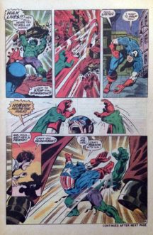 Captain America 110 steranko hulk vs captain america comics