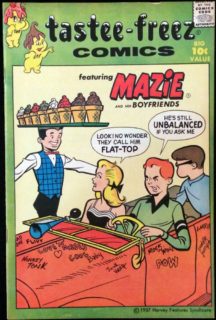 Tastee freez Comics Mazi Harvey benzi desenate gold age