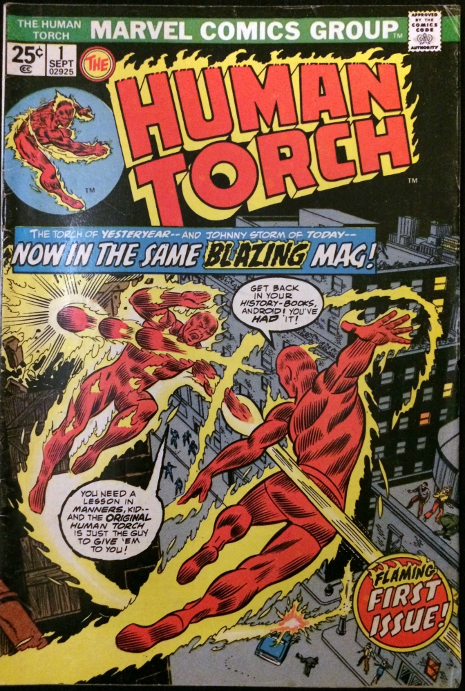 Human Torch johnny storm benzi desenate vechi