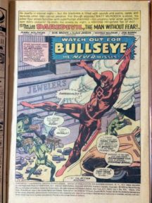 Daredevil primul Bullseye film prima aparitie comic banda desenata