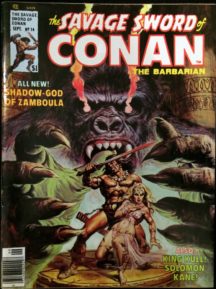 Savage Sword Conan revista banda desenata comic Marvel vechi