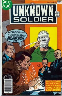 Unknown Soldier Hitler benzi desenate vechi dc comics