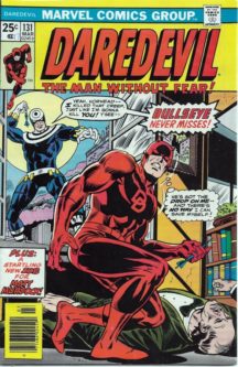 Daredevil prima aparitie Bullseye benzi desenate vechi marvel
