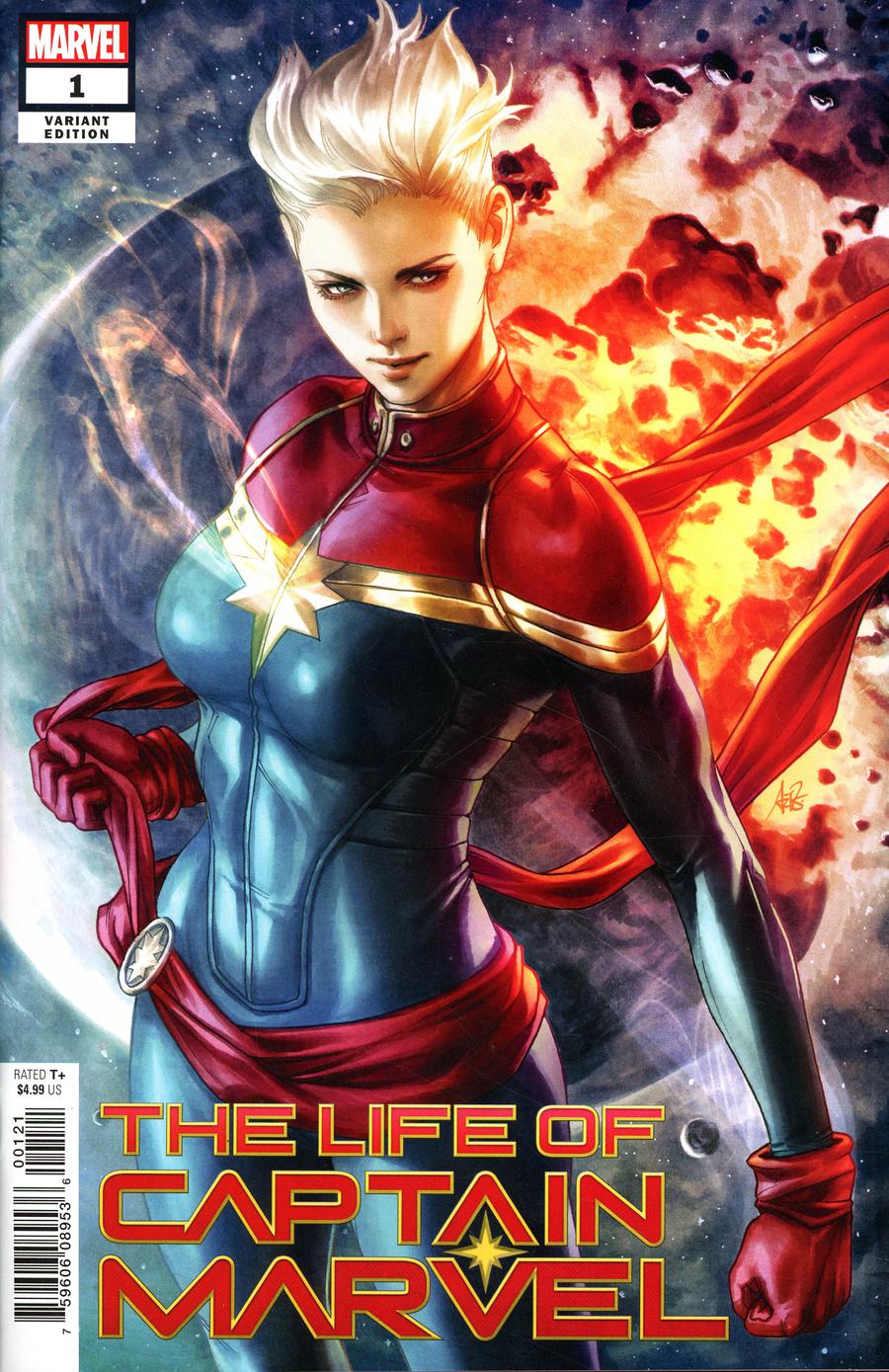 Artgerm life of captain marvel arta