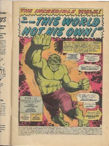 Marvel Hulk benzi desenate vechi origine Hulk comics