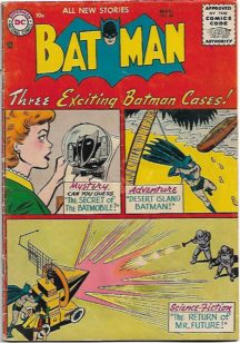 batmobil batman dc comics mr future gold age