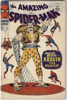 Kraven spider-man marvel benzi desenate vechi comics