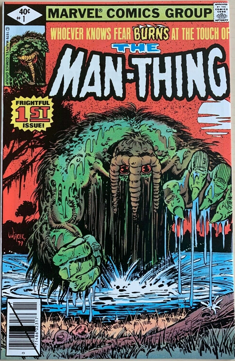 Man Thing marvel comics benzi desenate vechi