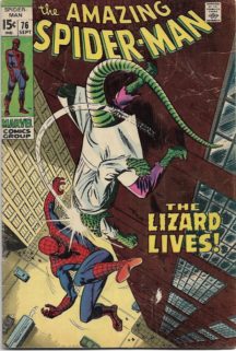 Spider-Man Lizard marvel benzi desenate vechi