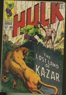 Hulk Ka-zar benzi desenate vechi silver age de vanzare