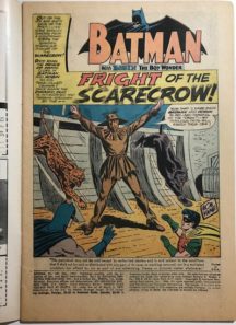 Scarecrow benzi desenate prima aparitie dc comics batman silver age