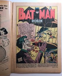 Batman Joker benzi desenate gold age vechi comics dc